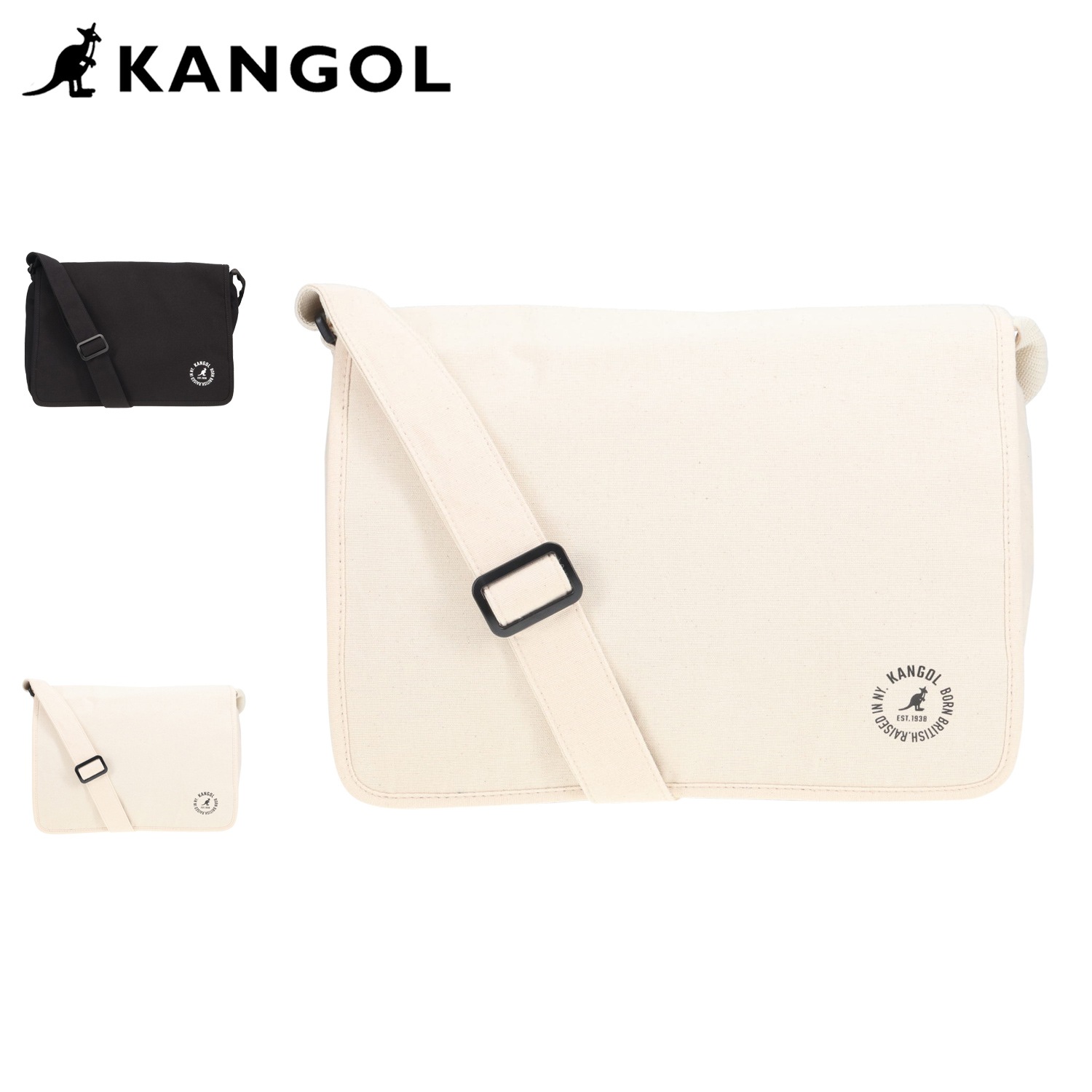 ショルダーバッグ メンズ レディース 斜めがけ 大人 軽量 RIN ブラック ホワイト 黒 白 250-4031