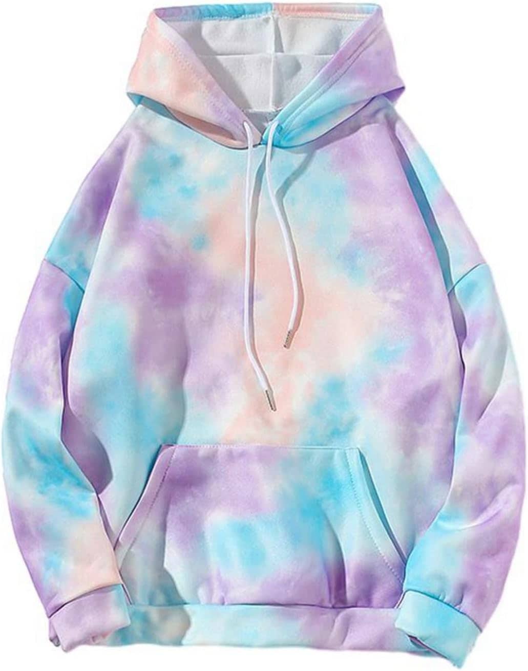 パーカーメンズ レディース フード付き 長袖 フルオーバー プリント 大きいサイズ タイダイ染め 秋服 冬服 ポケット付き 絞り染め カラフル 調整ひも付き ファッション 快適 軽量 おしゃれ 5,061円