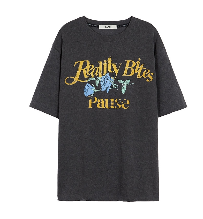 ★IVE ユジン★RAIVE★送料込★韓国 Rose-Chain Graphic T-Shirt ☆IVE ユジン☆RAIVE☆送料込☆韓国 Rose-Chain Graphic T-Shirt