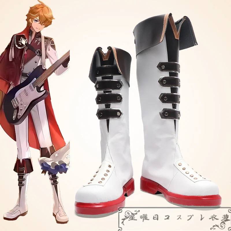 [今日は安い-出荷が早い]原神 げんしん Genshin タルタリヤ 音楽祭 コスプレ靴 コスプレ道具 コスチューム品質良い 店舗お勧め