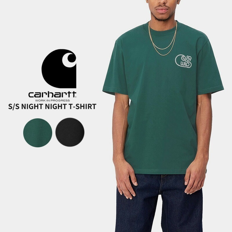 カーハート ダブリューアイピー 半袖 Tシャツ メンズ Carhartt WIP S S NIGHT NIGHT T-SHIRT i033172 カットソー トップス