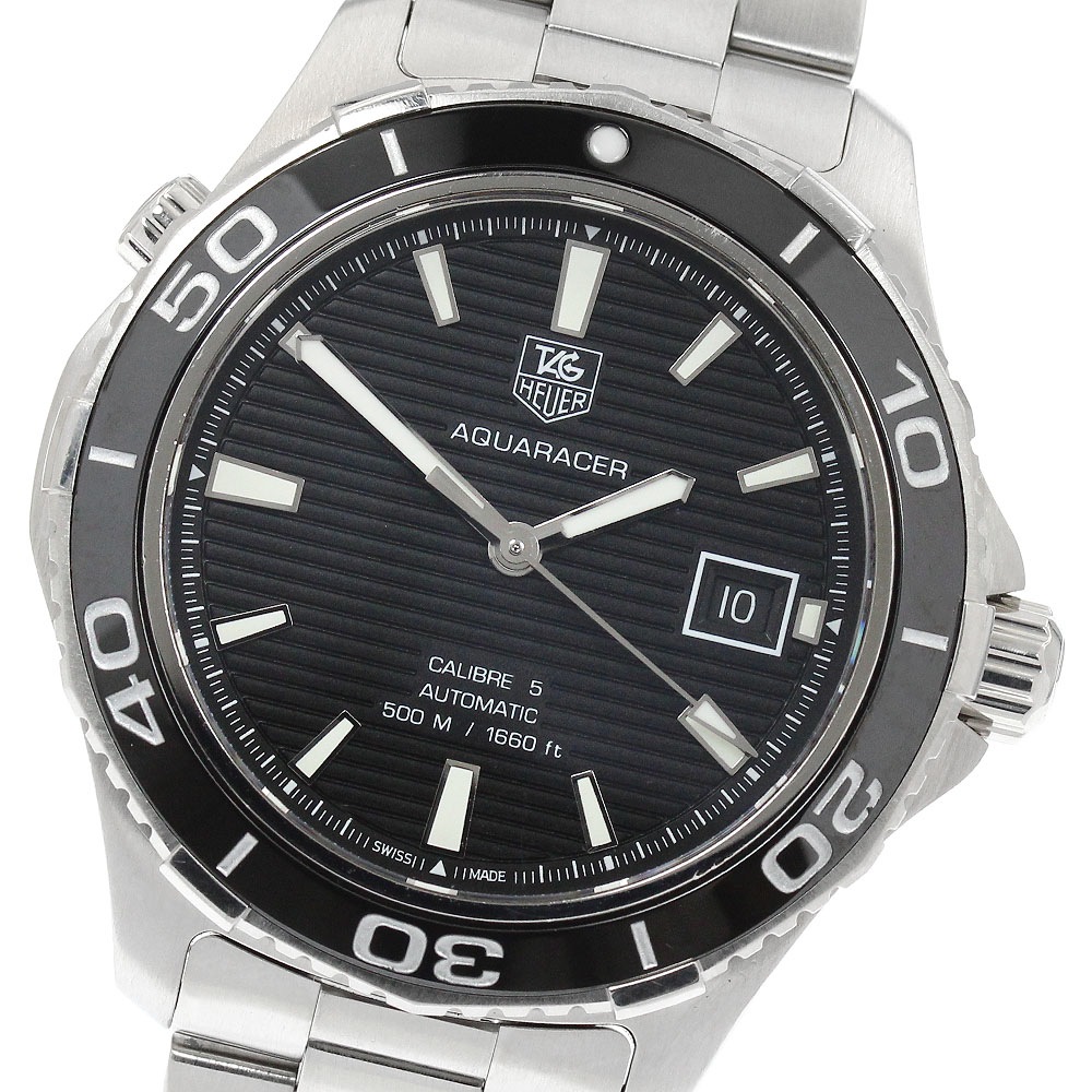 タグホイヤー TAG HEUER WAK2110.BA0830 アクアレーサー キャリバー5 デイト 自動巻き メンズ 保証書付き_961504【中古】