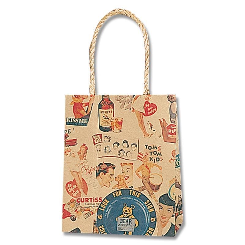 （まとめ買い）シモジマ HEIKO 手提げ紙袋 スムースバッグ 16-09 キスミー 25枚 幅160xマチ90x高195mm 003155908 [x3セット]