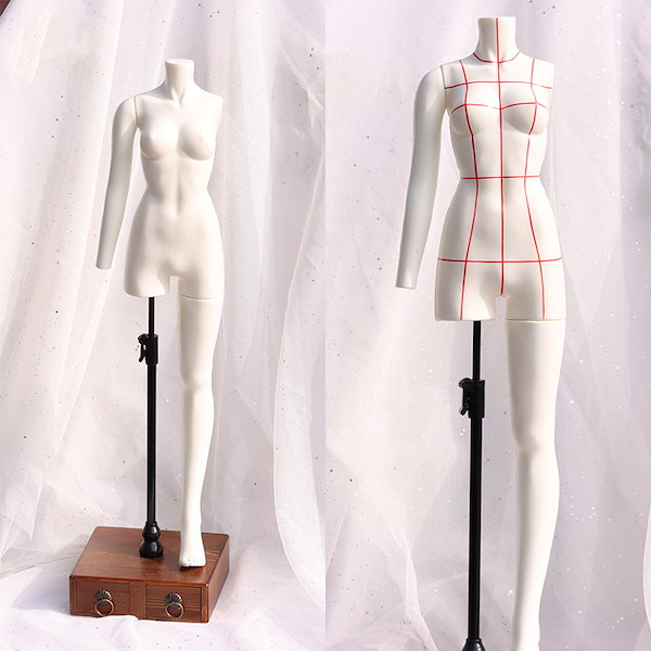 SDサイズ トルソー　ドール服やぬい服やディスプレイなどに SD相当サイズ]1&frasl;3・1&frasl;6ドール用布製トルソー [2 cats on the fish