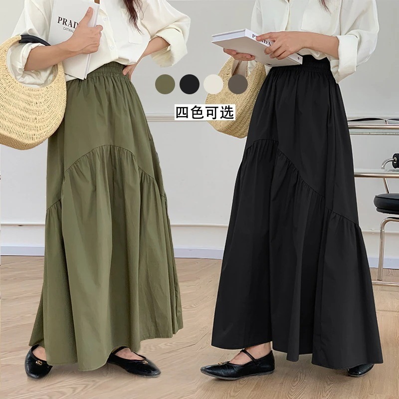 カジュアルせっけいかんかくスカート純綿フィッシュテールスカート汎用性が高いカジュアルおしゃれ