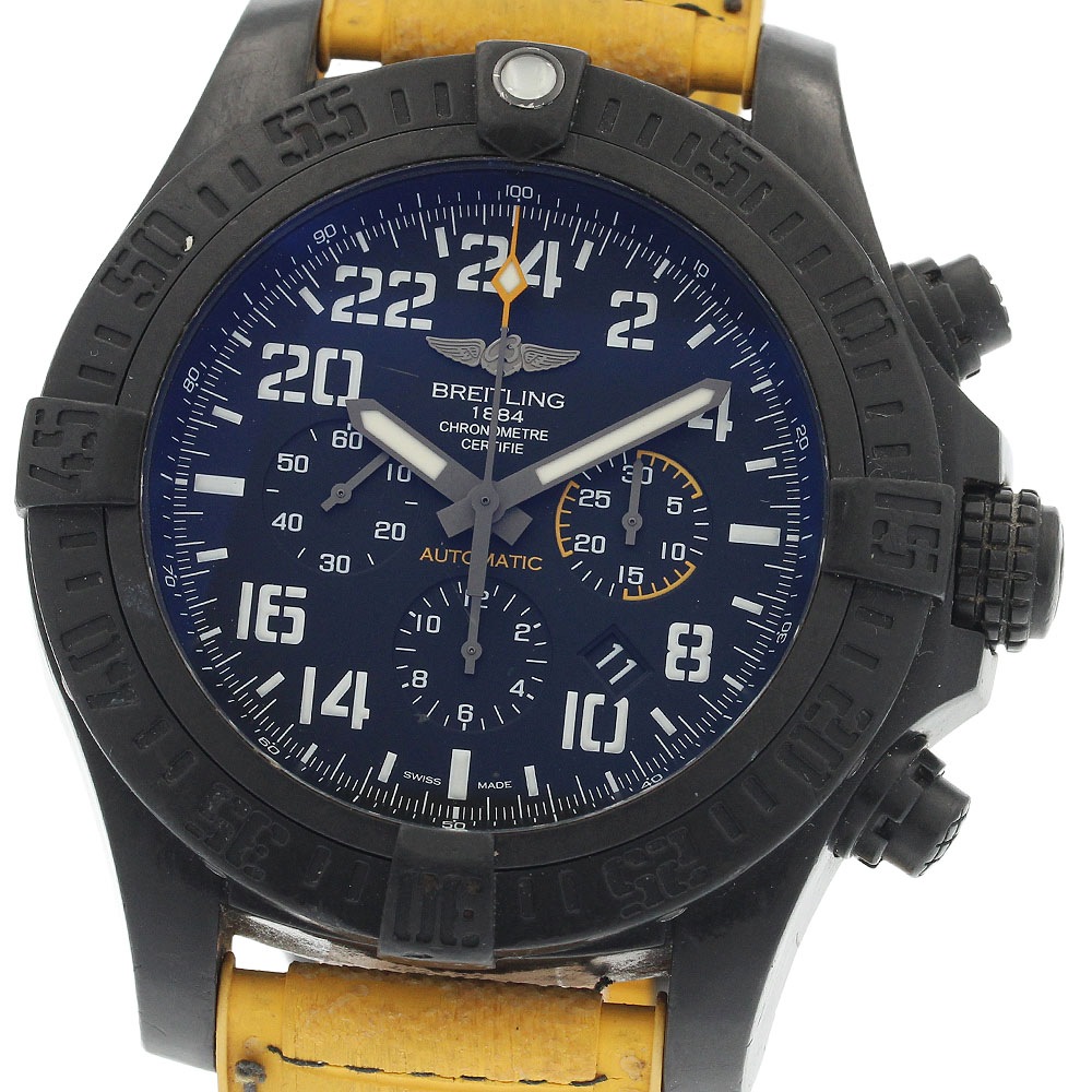 訳あり ブライトリング BREITLING XB1210 アベンジャー ハリケーン デイト クロノグラフ 自動巻き メンズ 箱・保証書付き_882479【中古】