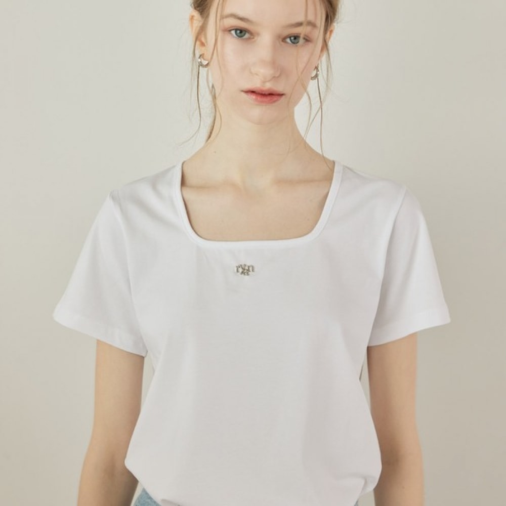 (リアーナニューヨーク) コットンスクエアストレッチトップ RSFQTP020