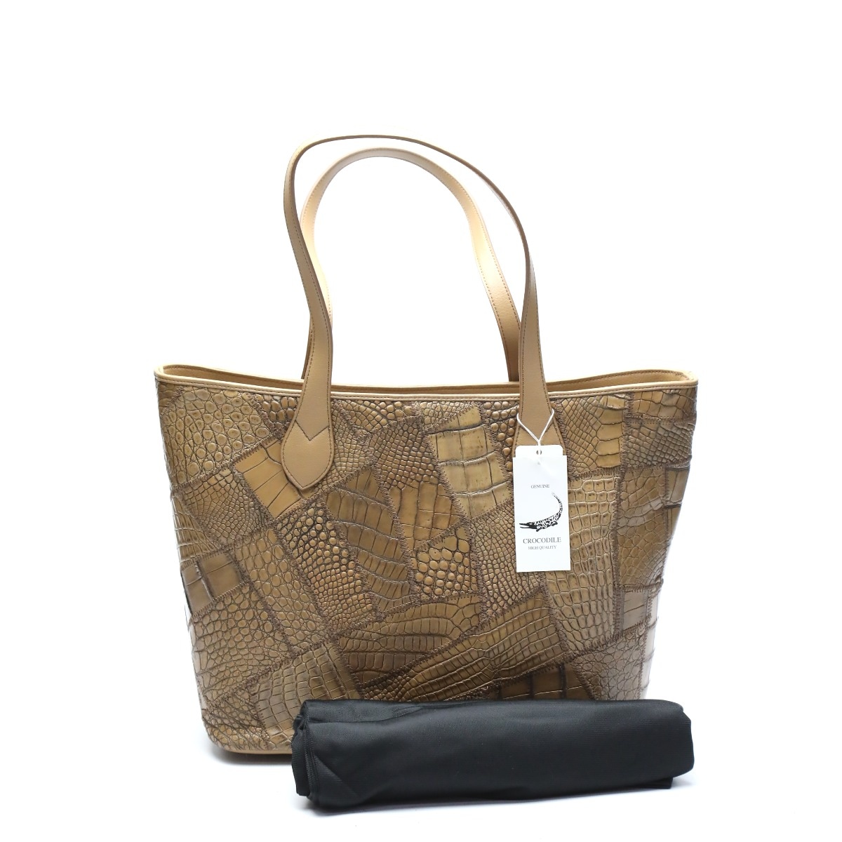 クロコダイルLB-7001 軽量 パッチワーク 天ファスナー オーク