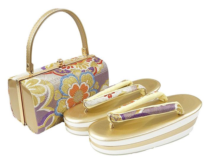 草履 バッグ 草履バッグセット Ｌ寸 振袖 成人式 帯生地 三枚芯 和装 着物 新品 n1387 22,052円