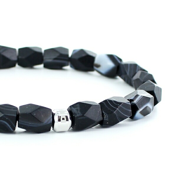 Diesel ディーゼル メンズ レディース 男女兼用 ブレスレット アクセサリー ブラックストーン アクセ DX1134040 誕生日プレゼント ポイント消化 12,084円