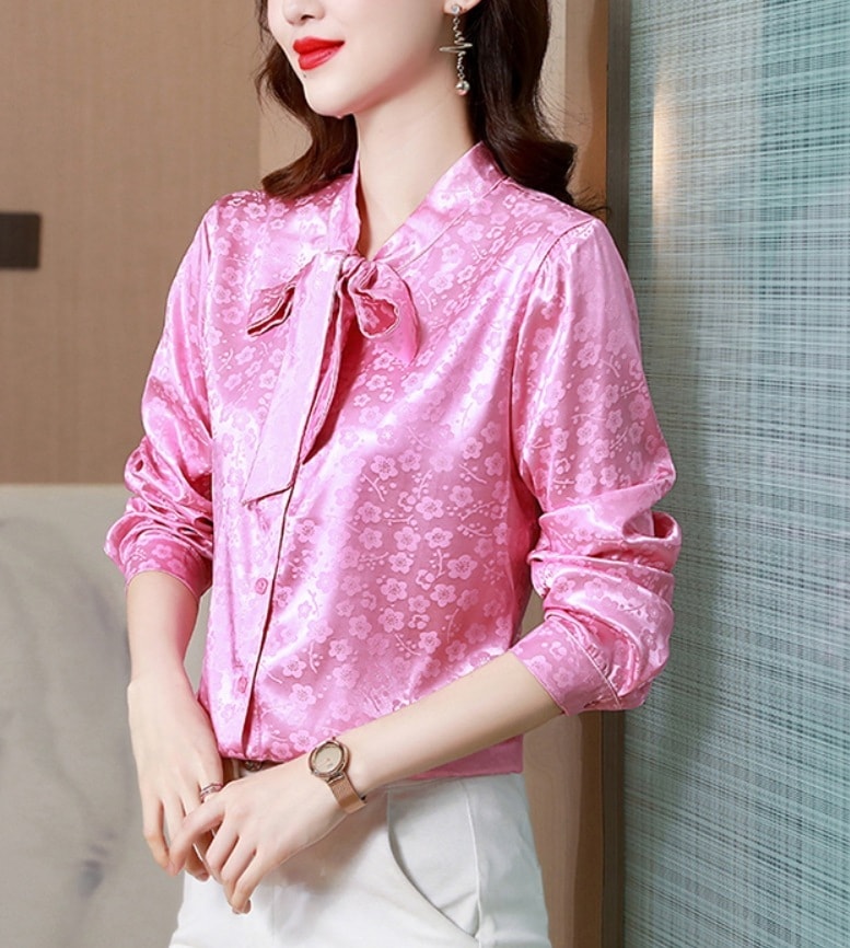 トップス デート シャツ ブラウス 光沢感 可愛い きれいめ 上品 おしゃれ かっこいい 可愛い ラブリー キュート ガーリー クール モード系 セクシー エレガント 存在感 フォーマル