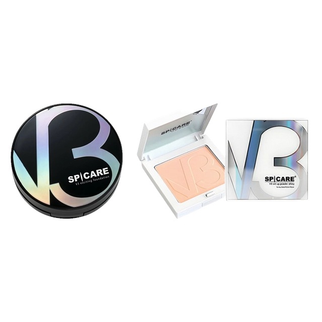 スピケア V3 2点セット/ エキサイティングファンデーション 15g ケース