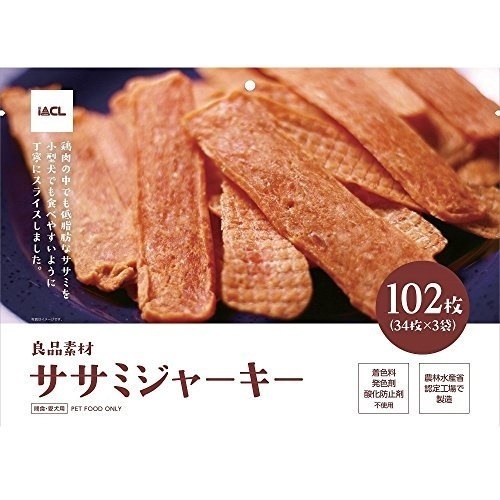 （まとめ買い）イトウ＆カンパニー 良品素材 ササミジャーキー 102枚 犬用 [x4]