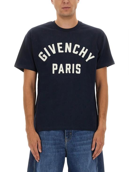 GIVENCHY Men T-Shirts BM71NK3YRS 411 BLUE