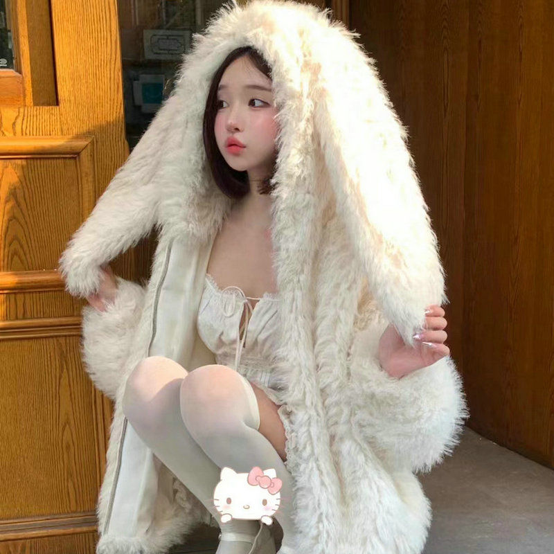 毛皮アウター かわいい 秋冬 フェイクファー アウター レディース フリースジャケットコート モコモコ 防寒 可愛い アウター 厚手キルティングアウター