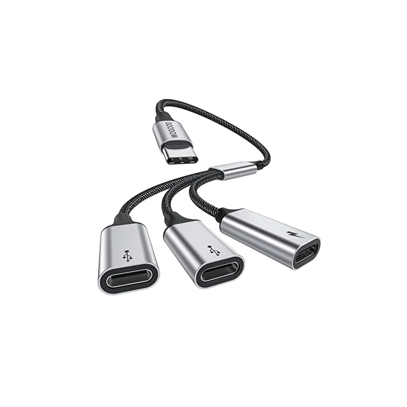 USB CからUSB CマザーアダプタUSB分岐器Yケーブル(ディスプレイには適用されない)USB Cオスから3 USB-Cバス変換器3 USB Cポートハブ充電器電源分岐アダプタMacXbo