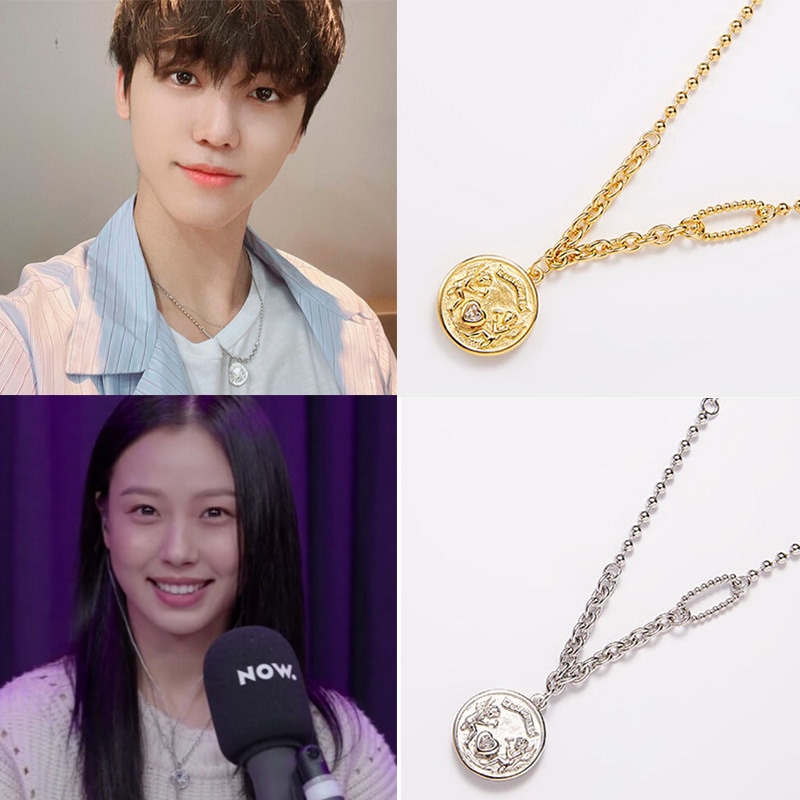 [イヒョリ/チェヨン/コミンシ/NCTジェミン/ヘイズ着用]ガーディアン エンジェル コイン ネクリス