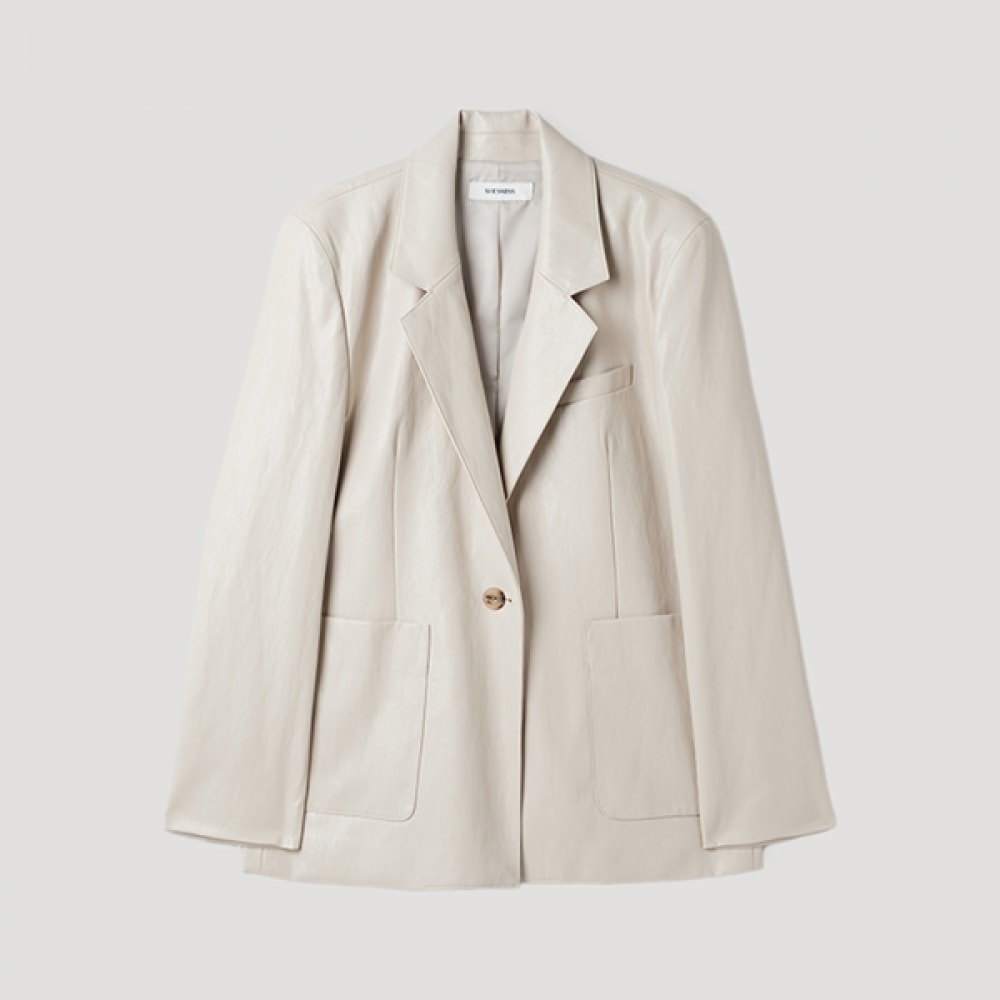 [シズ・ミス] シングルボタンレザージャケット_swwjkp12050_EC