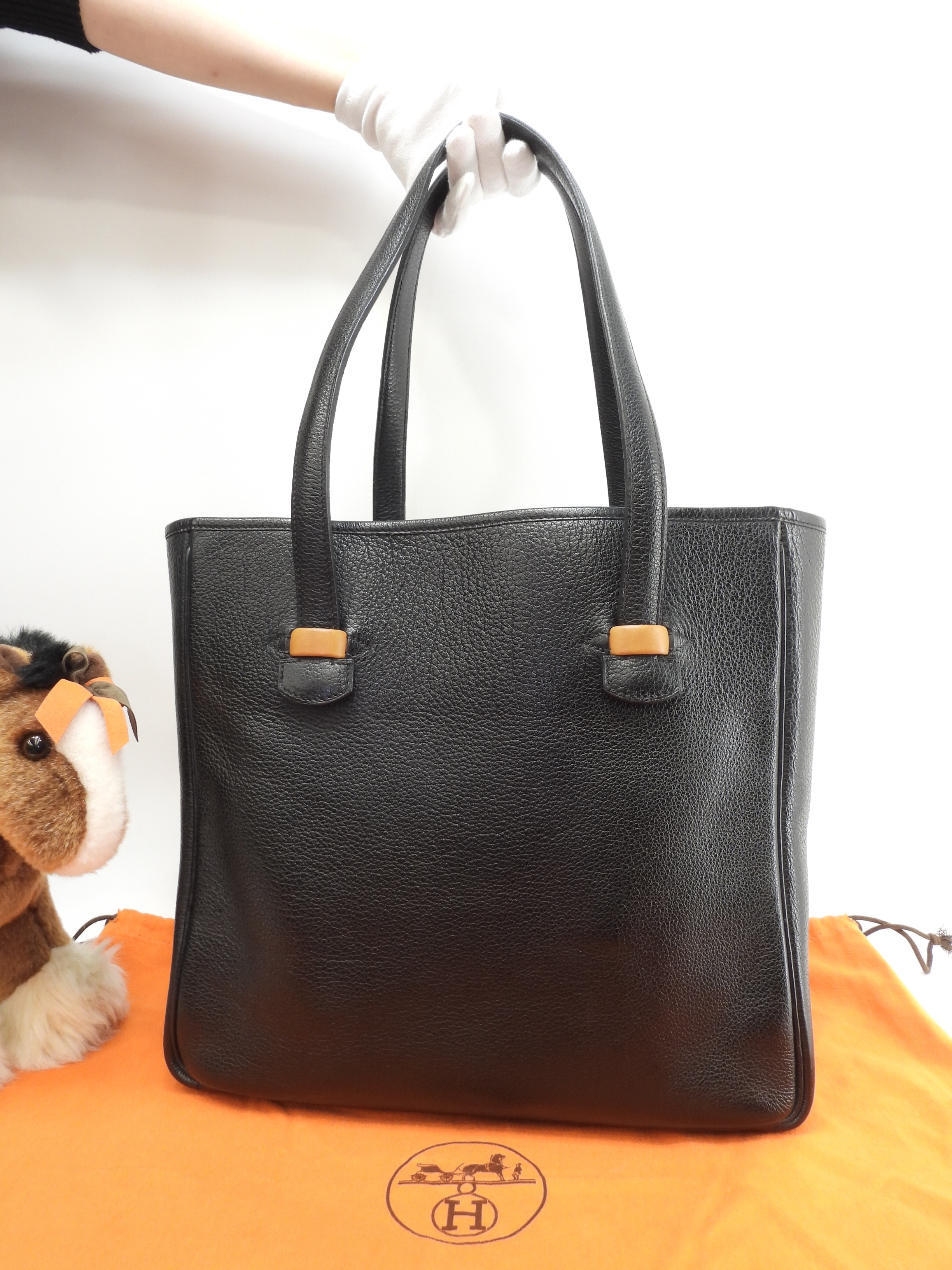ギャロップFT1 ブッフルスキッパー 黒 トートバッグ ショルダーバッグ 美品@G 2