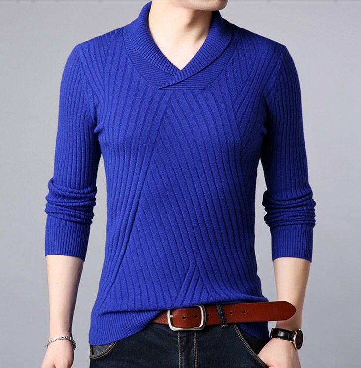 セーター メンズ 長袖 Vネック リブ編み 薄手セーター タイトセーター 伸縮性 純色 無地 ストラ
