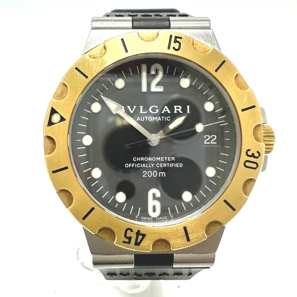 腕時計 SD38SG ディアゴノ スクーバー 自動巻き デイト SS/18K シルバー