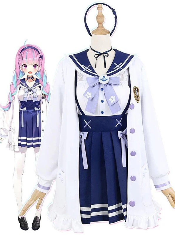 最安値挑戦 ウィッグ追加可 仮装 イベント 新衣装 バーチャルYouTuber コスプレ衣装 湊あくあ