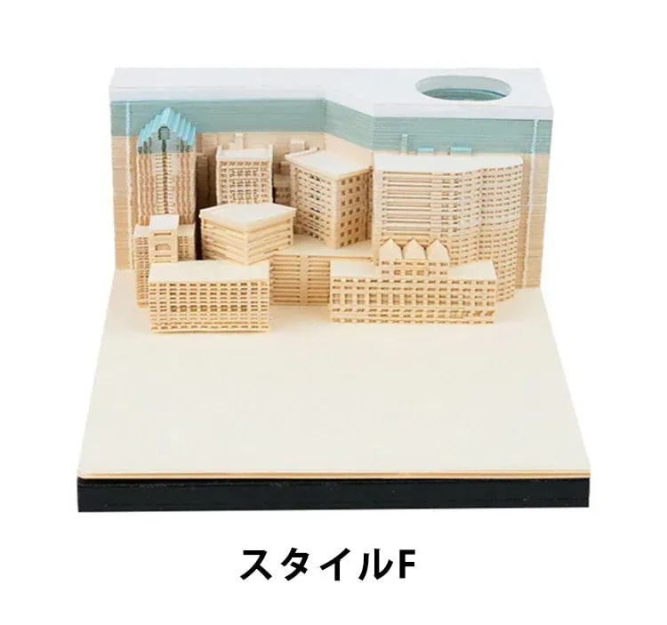 付箋紙 3D立体 メモ用紙 メモ帳 おしゃれ 古典の建物 魚 荷葉 かわいい 大きめ 面白い 便箋 ノート クリエイティブステッカー カードクラフト ステッカー 誕生日 紀念日 祝日 プレゼント 贈り