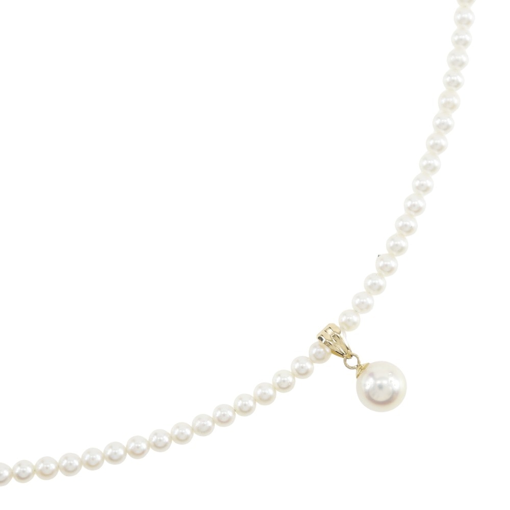 ベビーパール ネックレス K18イエローゴールド 真珠 約7g レディース 中古品 Aランク