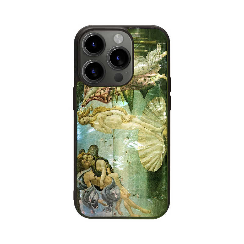 ROA　iPhone15 6.1インチ 天然貝ケース ikins ヴィーナスの誕生　I25473i15PR