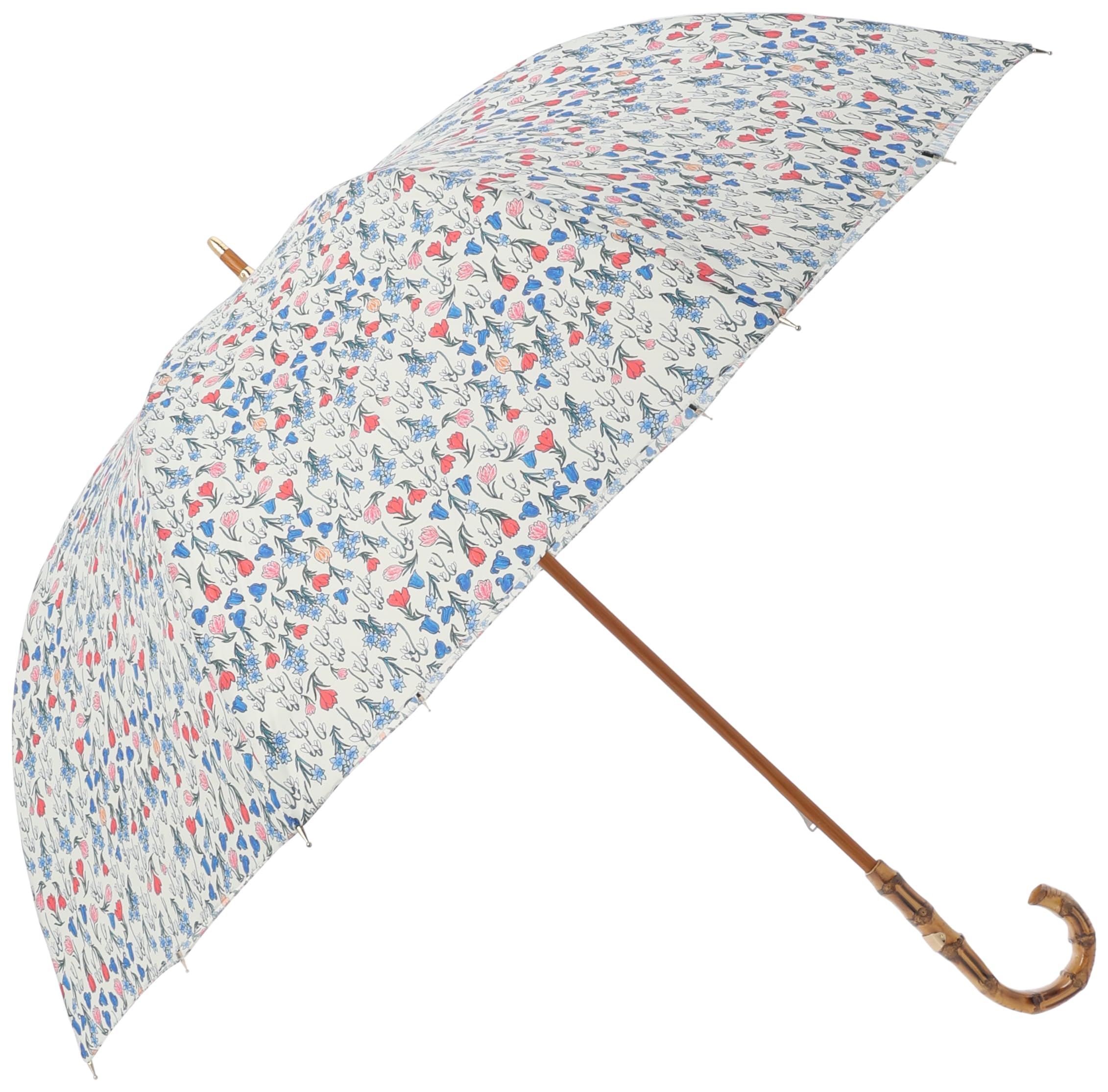 ムーンバット 【マッキントッシュフィロソフィー】 雨傘 長傘 ショートタイプ UV対策 Snowblue garden 21-431-10973-00ターコイズ