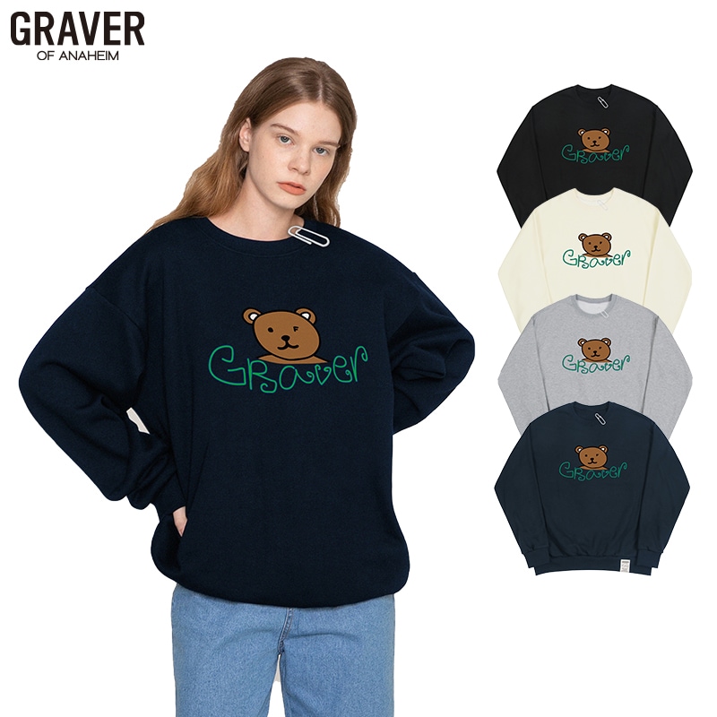 [UNISEX]ベアフェイススマイル スウェット _4color