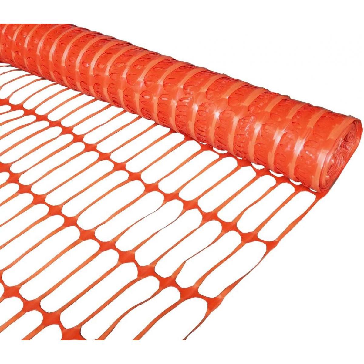 熱田資材 WING ACE ウィングエース BNO-100 バリアネット 1m×50m巻 オレンジ ポリエチレン 工事 防護 仕切り 安全対策