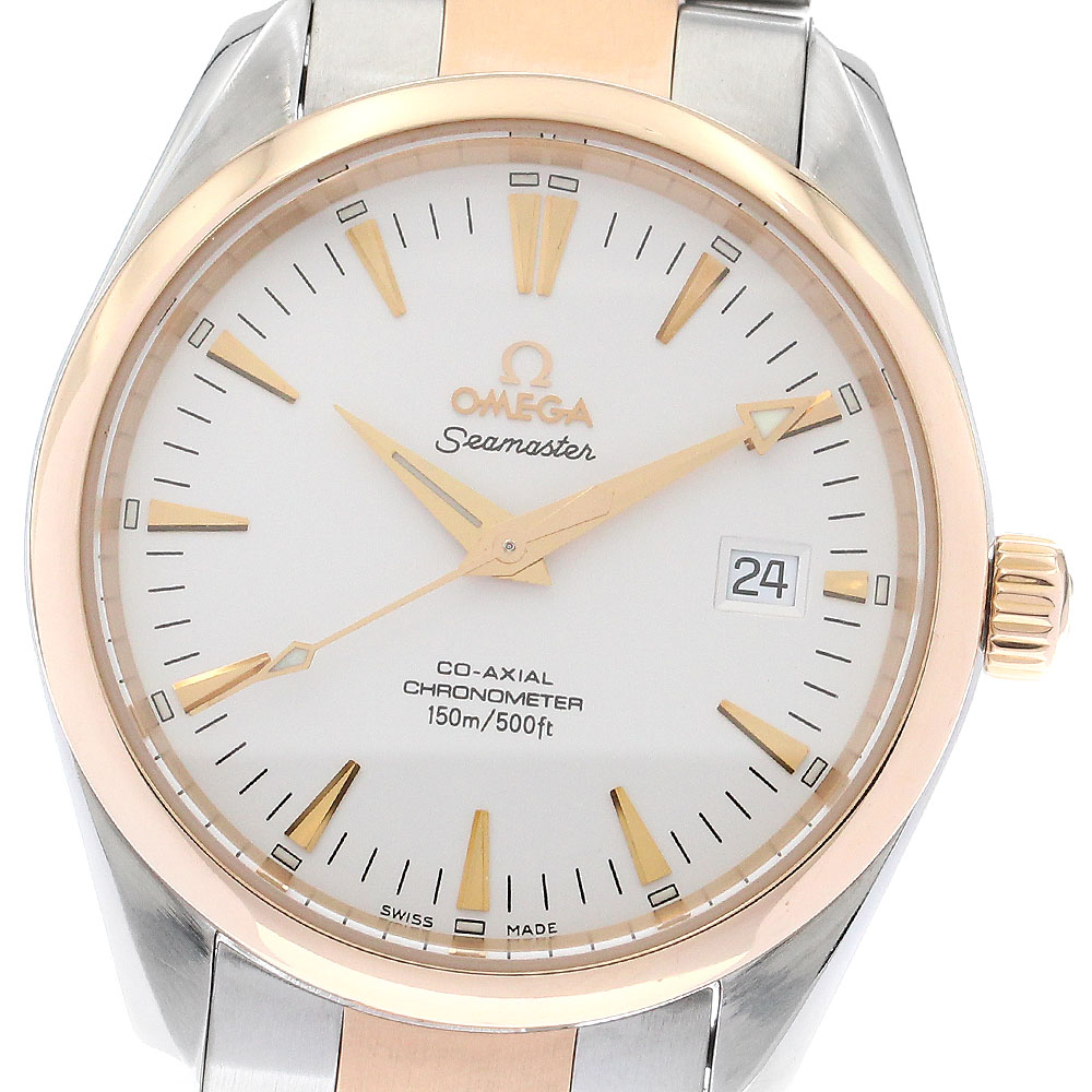 オメガ OMEGA 2303.30 シーマスター アクアテラ コーアクシャル デイト 自動巻き メンズ 良品 _893675【中古】
