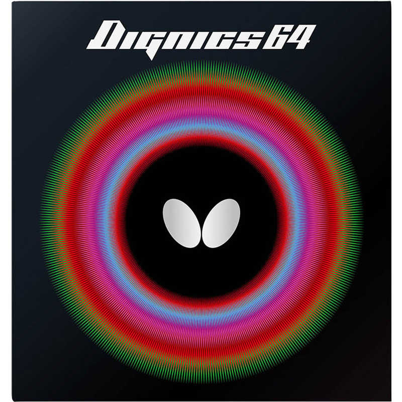バタフライ　裏ソフトラバー ディグニクス64 DIGNICS64 A(アツ) ブラック [裏ソフト /テンション]　06060