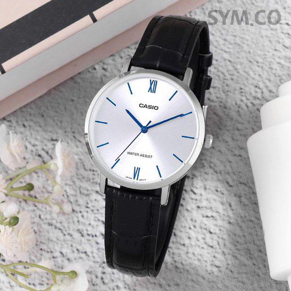 LTP-VT01L-7B1 ミドルサイズシンプルアナログカジュアルレディースレザーウォッチ c