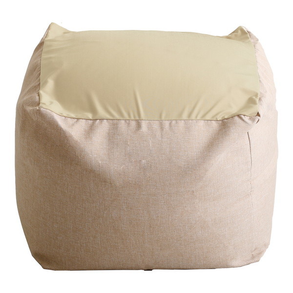 ホームテイスト SH-07-GMV-M おしゃれなキューブ型ビーズクッション日本製(Mサイズ) Guimauve-ギモーブ- ベージュ メーカー直送