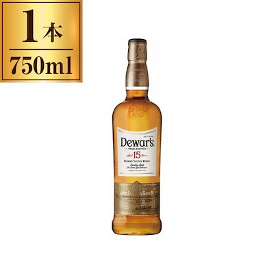 他サイト： お酒 ウイスキー ブレンデッド スコッチ デュワーズ 15年 40度 750ml×1本『OMS』の商品画像