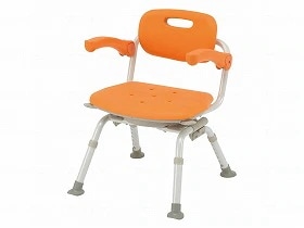 パナソニックエイジフリー シャワーチェア [ユクリア] ミドルSP回転おりたたみN オレンジ PN-L41221D