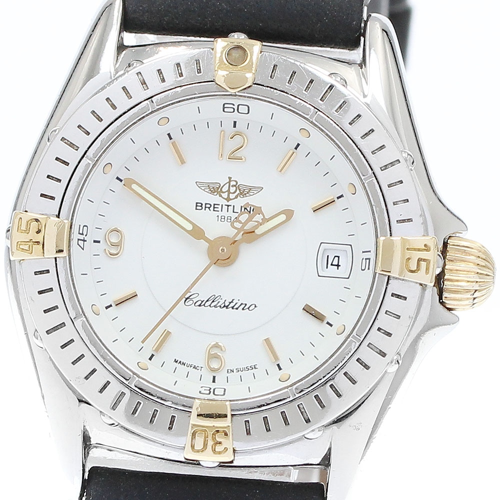 ブライトリング BREITLING B52045.1 カリスティーノ デイト クォーツ レディース _905176【中古】
