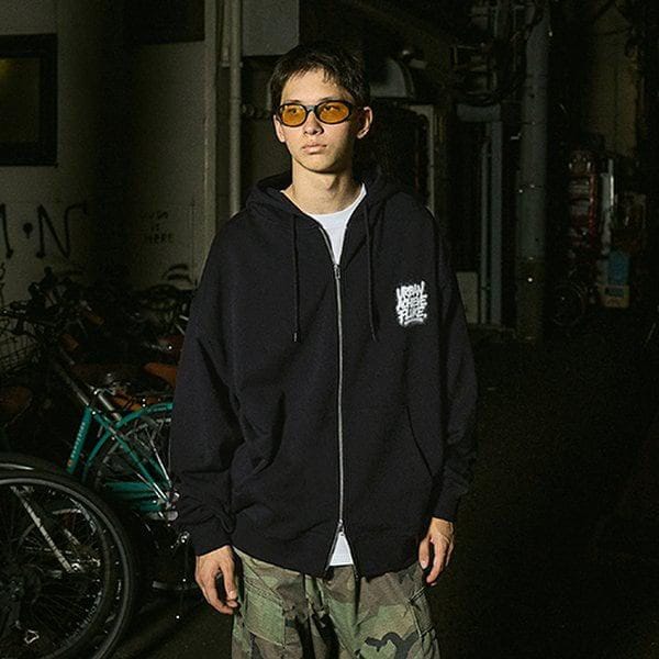 アチーブグラフィティ オーバーフィットフードジップアップ FZT1034-Z / 2color M