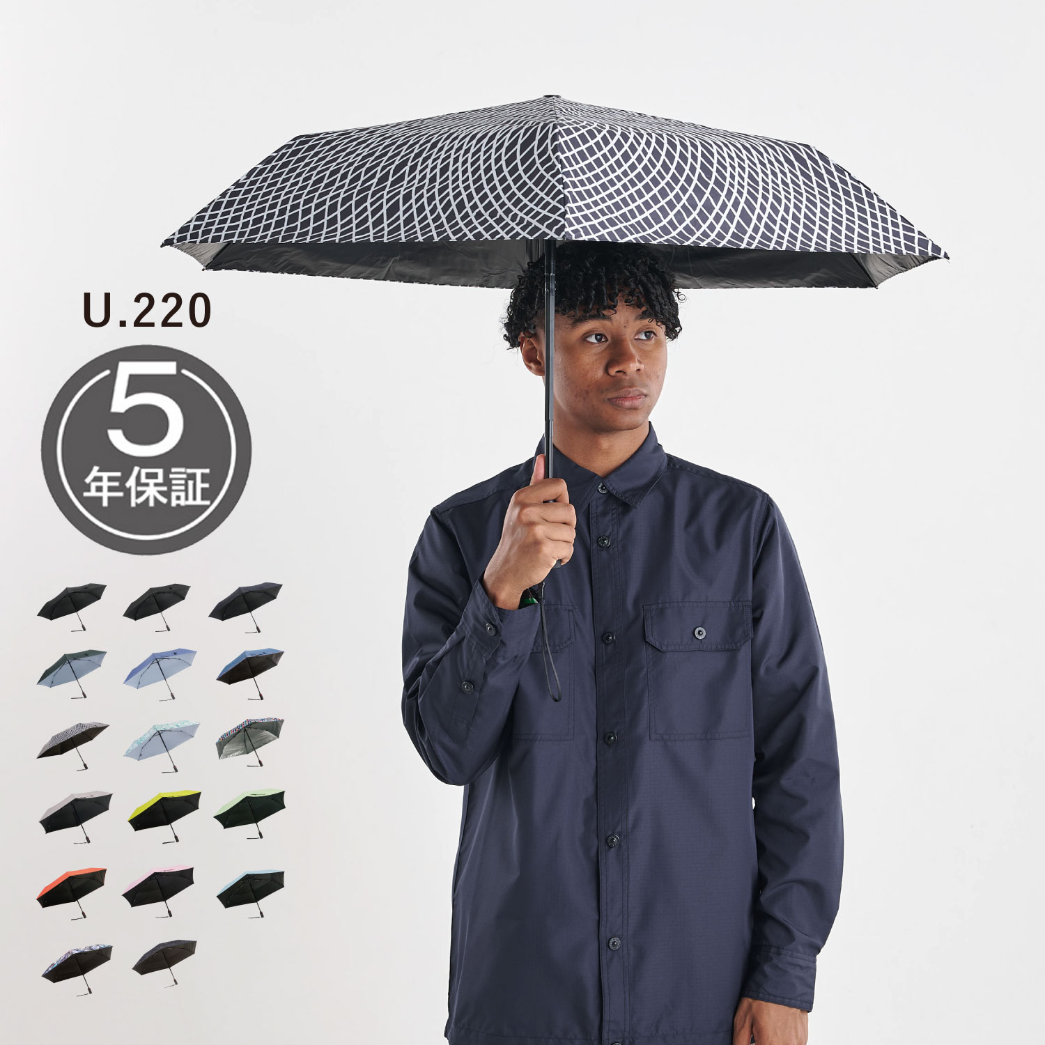 自動開閉傘 折りたたみ傘 日傘 メンズ レディース 晴雨兼用 UVカット 軽量 KNU220 母の日