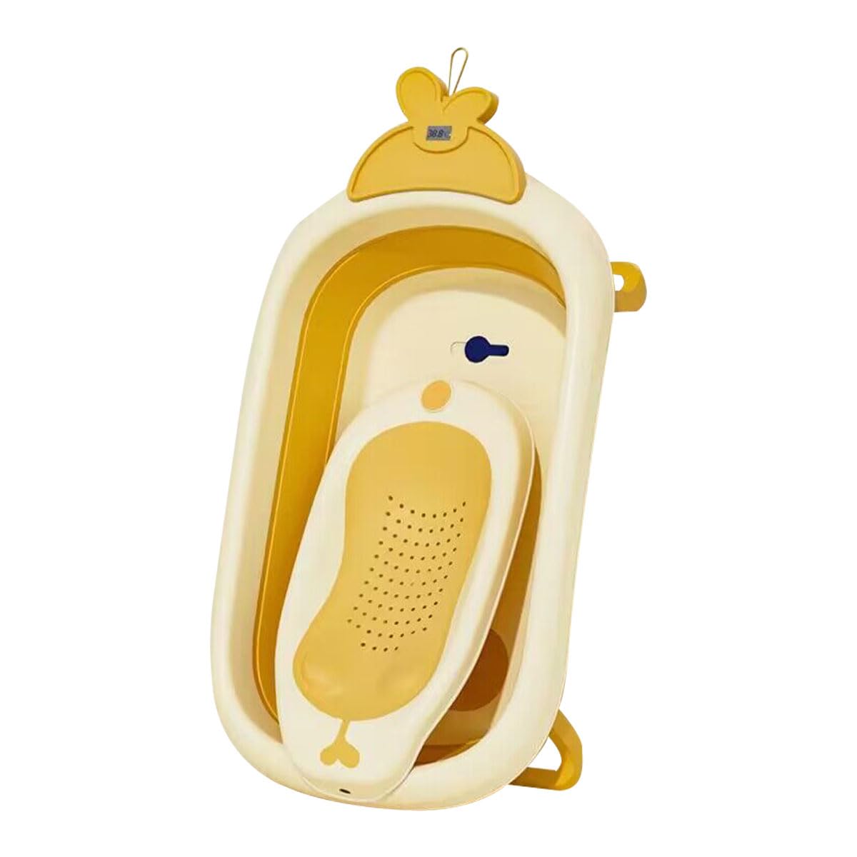 ZOOBLY ベビーバス 折り畳み 大きめ 新生児 湯温計付き 最新改良ベビーバスラックセット バスチェア 赤ちゃん 子供用風呂 折りたたみ式ベビーバス 沐浴 ベビー用浴槽 バスクッション 滑り止め設 5,452円