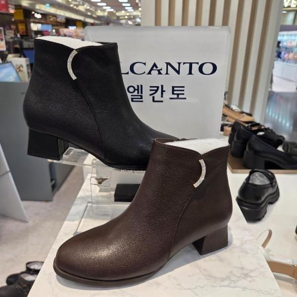 エルカン HC06 女性用ラムスキン起毛アンクルブーツ 4.5cm. LCWA62U54C (42517943)