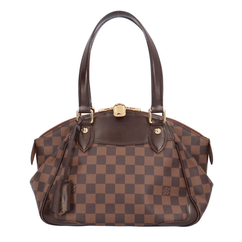 ルイヴィトン ヴェローナMM ダミエ ハンドバッグ ダミエキャンバス N41117 ブラウン LOUIS VUITTON 中古
