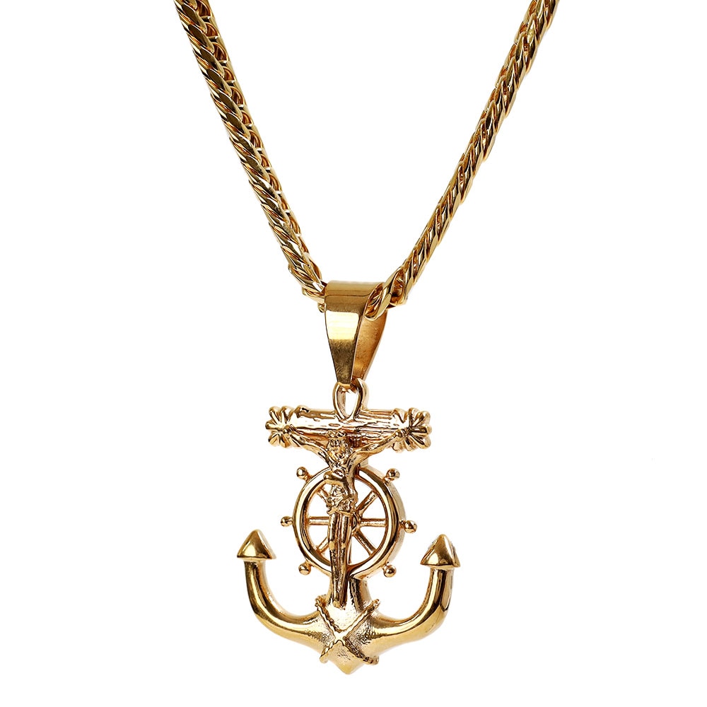 ステンレス アンカーネックレス [n660]