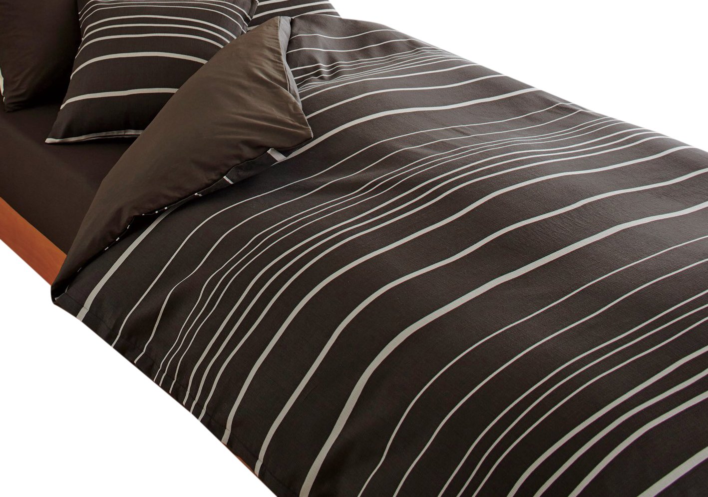 nishikawa 【 西川 】mee 3ステップでカバー交換 簡単時短でストレスフリーな布団カバー シングル ブラウン スッと通せる両サイド全開ファスナー パチッと止めるだけのスナップ式ホック 肌触