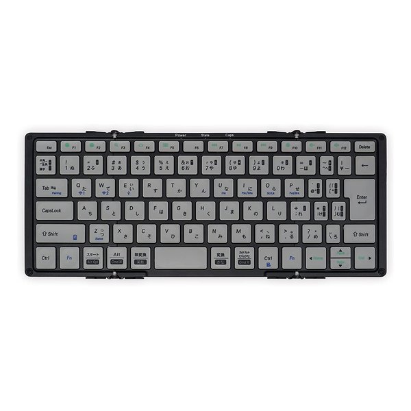 折りたたみ式キーボード 日本語JIS配列 MOBO Keyboard 2 ブラックグレー