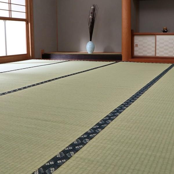 本間2畳 191191cm 撥水ほほえみ い草 ござ 国産 日本製 上敷き 和室 敷物 カーペット 夏 抗菌防臭 消臭 新生活 ID002 送料無料 新品