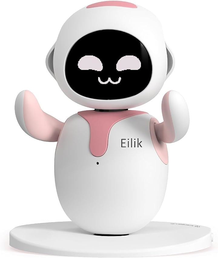 アイリック Eilik 感情的知性を備えたデスクトップコンパニオンロボット マルチロボットインタラクション(ピンク, 11x11x13cm 0.3 kg)