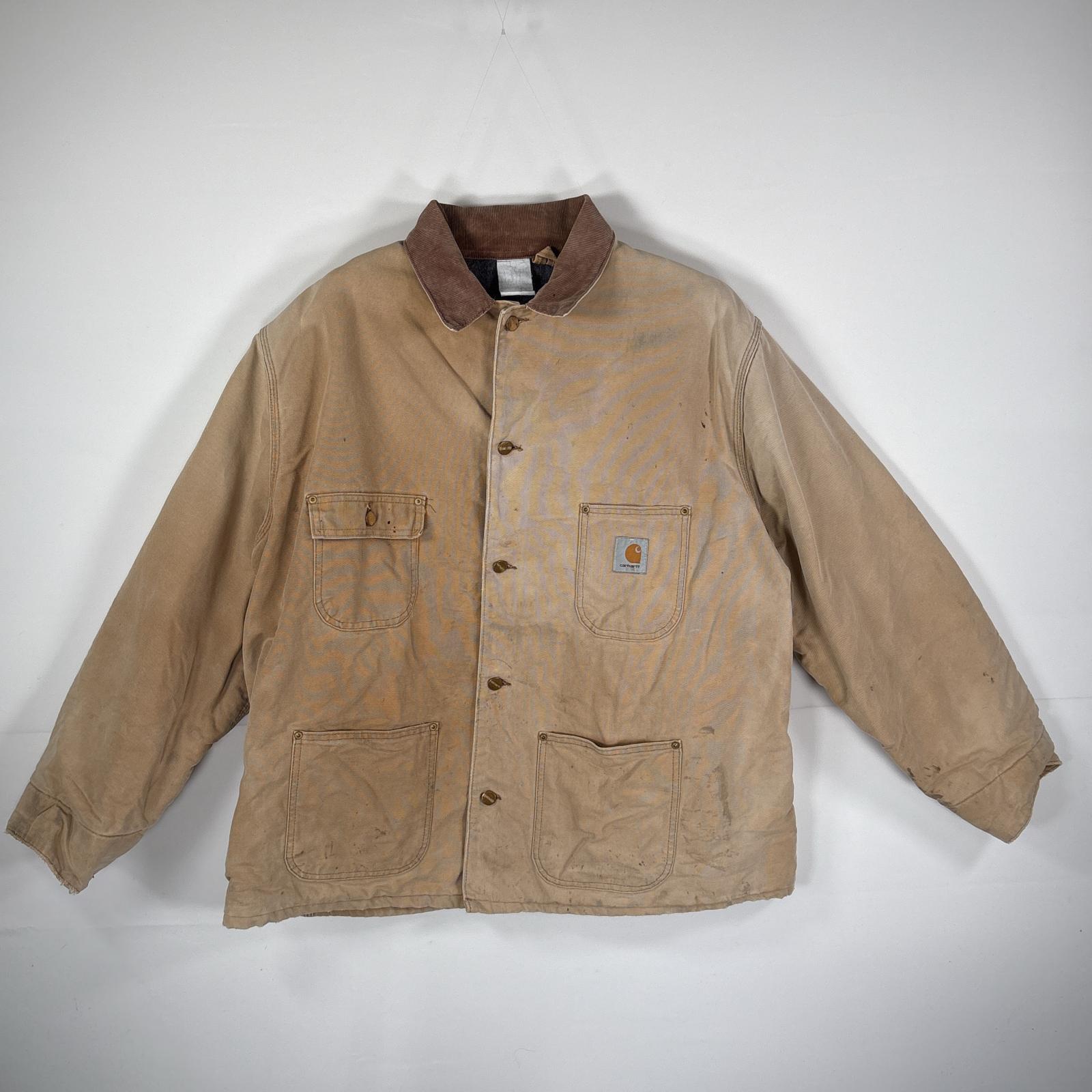 古着 ダックジャケット ミシガンチョアコート 襟元コーデュロイ ブランケットライナー ブラウン系 メンズ 7,920円